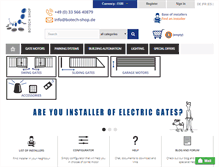 Tablet Screenshot of botech-shop.com